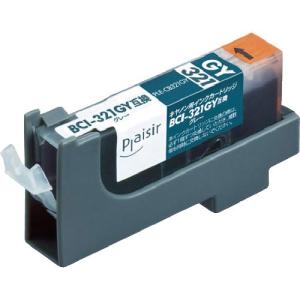 ELECOM プレジール 汎用インクカートリッジ グレー キャノン用 ( PLE-CB321GY ) エレコム(株) (メーカー取寄)｜orangetool