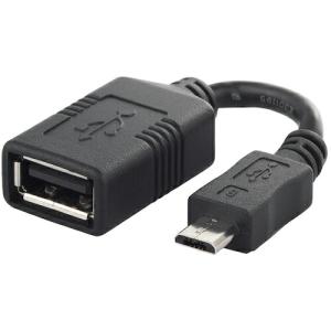 バッファロー USB変換アダプター USB-microB:USB-Aメス ブラック ( BSMPC11C01BK )