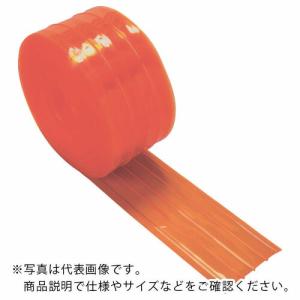 TRUSCO ストリップ型リブ付き間仕切りシート 防虫オレンジ3X300X30M ( TSRBO-330-30 ) トラスコ中山(株)｜orangetool