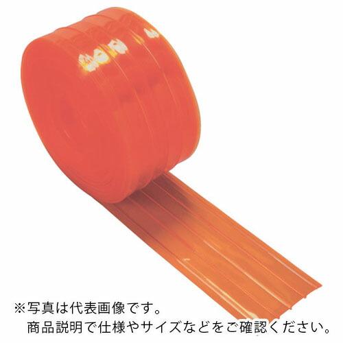TRUSCO ストリップ型リブ付き間仕切りシート 防虫オレンジ3X300X30M ( TSRBO-3...
