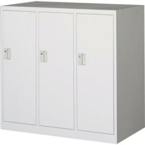 TRUSCO ミニロッカー 3連用 ホワイト ( MLK3-W ) トラスコ中山(株)｜ORANGE TOOL TOKIWA