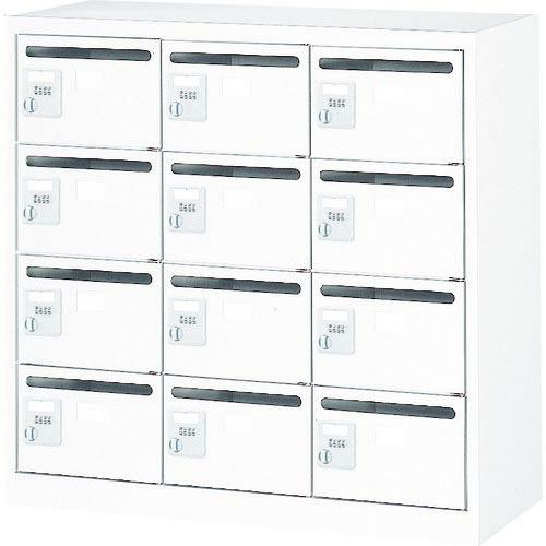 TRUSCO メールボックス 12人用 手ぶらキー 900X380XH880 ホワイト ( WMVK...