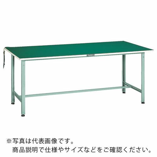 TRUSCO 軽荷重作業台(300kg)AE型 1200X750XH742 帯電防止マット張り ホワ...