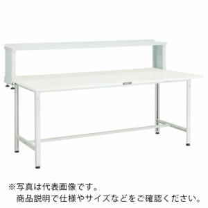 TRUSCO 軽荷重作業台(300kg)AE型 1800X900XH1044(全高) 上棚付 ダークグレー色 ( AE-1809YURB DG ) トラスコ中山(株)｜orangetool