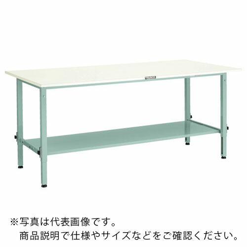TRUSCO 軽荷重作業台高さ調節式(150kg)AEM型 1800X900XH650~950 下棚...