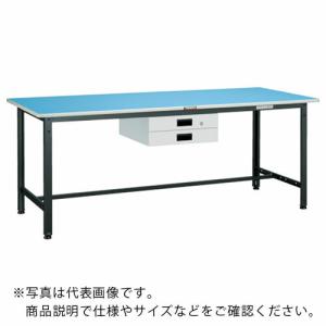 TRUSCO 軽荷重作業台(250kg)BE型 1200X600XH740 薄型2段引出付 ダークグレー色 ( BE-1260UDK2 ) トラスコ中山(株)｜orangetool