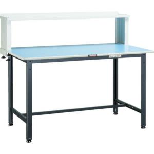 TRUSCO 軽荷重作業台(250kg)BE型 1200X750XH1044(全高) 上棚付 ダークグレー色 ( BE-1275YURB ) トラスコ中山(株)｜orangetool