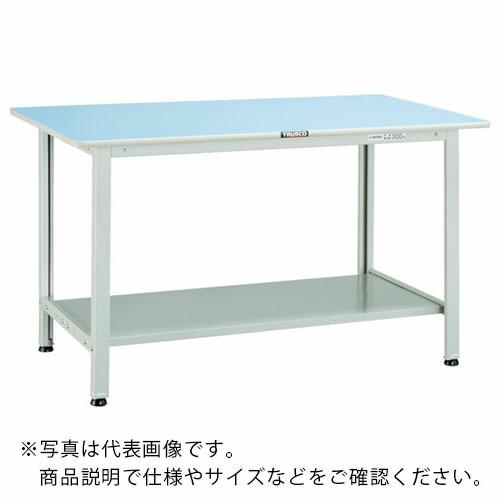 TRUSCO 軽荷重作業台(180kg)BO型 1200X600XH740 下棚2枚付 ホワイト色 ...