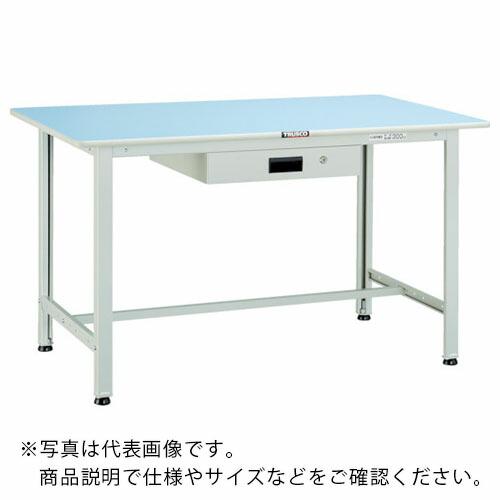 TRUSCO 軽荷重作業台(180kg)BO型 1200X600XH740 薄型1段引出付 ホワイト...