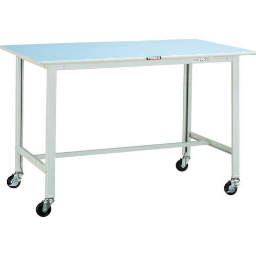 TRUSCO 軽荷重作業台(90kg)BO型 1200X750XH806 φ75キャスター付 ホワイ...