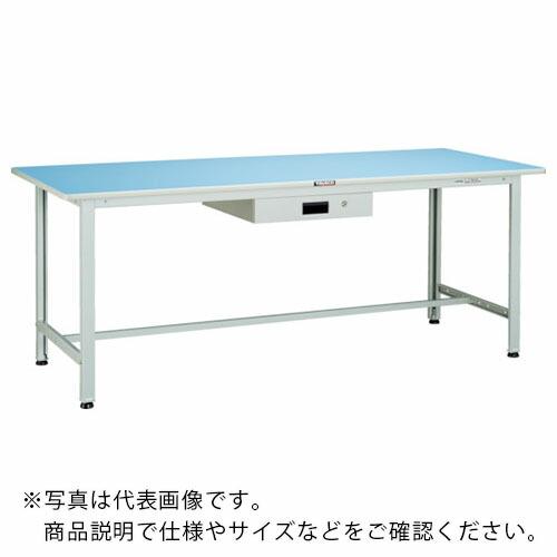TRUSCO 軽荷重作業台(180kg)BO型 1800X600XH740 薄型1段引出付 ホワイト...