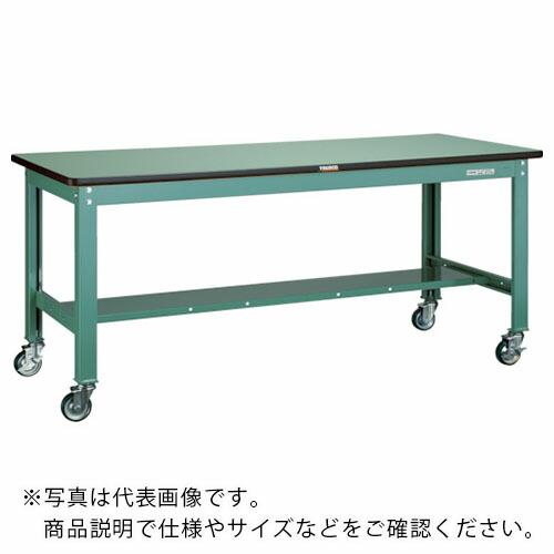 TRUSCO 中荷重作業台(300kg)HW型 1800X750XH831 φ100ウレタンキャスタ...