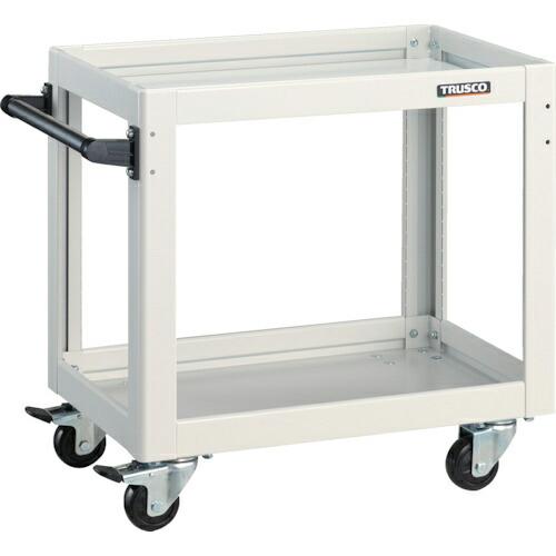 TRUSCO ツールワゴン ドルフィン 600X400 4輪自在 ホワイト ( DLWS-662J-...