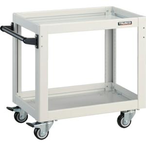 TRUSCO ツールワゴン ドルフィン 600×400 4輪自在 ウレタン車輪 ホワイト ( DLWS-662UJ-W )｜orangetool