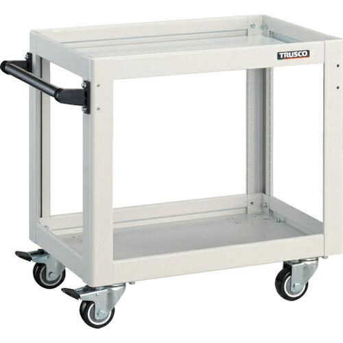 TRUSCO ツールワゴン ドルフィン 600×400 4輪自在 ウレタン車輪 ホワイト ( DLW...