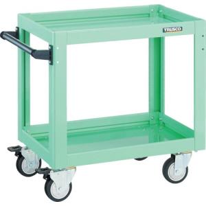 TRUSCO ツールワゴン ドルフィン 600×400 4輪自在 ウレタン車輪 ヤンググリーン ( DLWS-662UJ-YG )｜orangetool