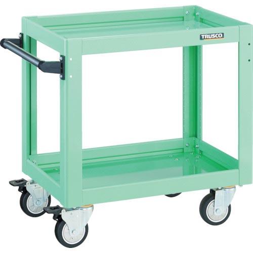 TRUSCO ツールワゴン ドルフィン 600×400 4輪自在 ウレタン車輪 ヤンググリーン ( ...