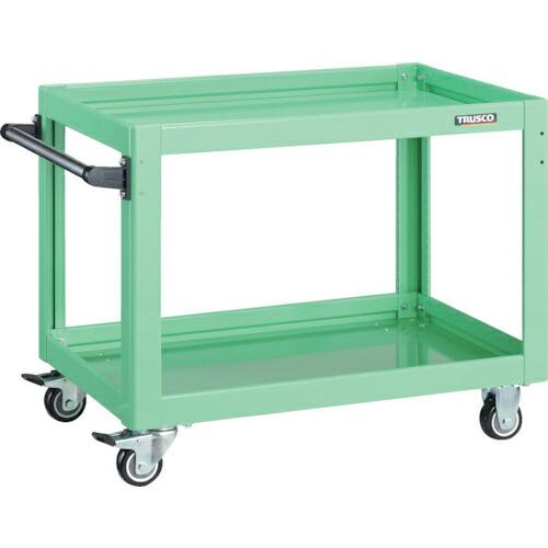 TRUSCO ツールワゴン ドルフィン 750×500 ウレタン車輪 ヤンググリーン ( DLWS-...