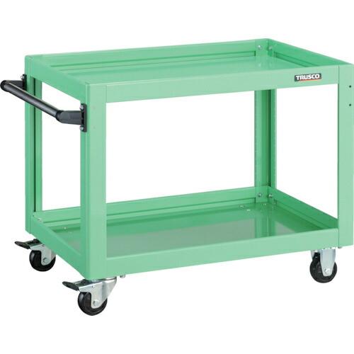 TRUSCO ツールワゴン ドルフィン 750X500 ヤンググリーン ( DLWS-672-YG ...