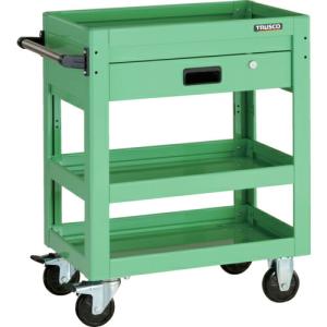 TRUSCO ツールワゴン ドルフィン 600X400 1段引出 ヤンググリーン ( DLWS-763V-YG )｜orangetool