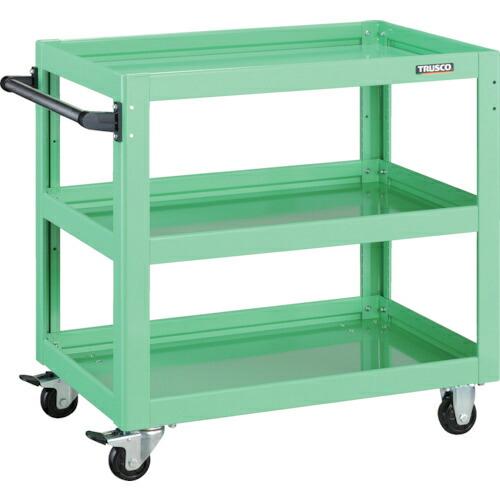 TRUSCO ツールワゴン ドルフィン 750X500 ヤンググリーン ( DLWS-773-YG ...