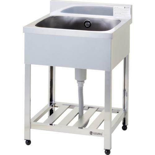 アズマ 一槽シンク(ホース付) 600×600×800 ( HP1-600 ) (株)東製作所