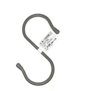 ニッサチェイン 単管用フックS型 鉄ビニコートストーングレー 仕上径6mm(線径5mm) 150mm ( A-1006 ) (株)ニッサチェイン｜orangetool