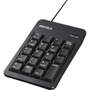BAFFALO 有線テンキー 抗菌仕様・Tabキー付き ブラック ( BSTK120BK ) (株)バッファロー｜orangetool