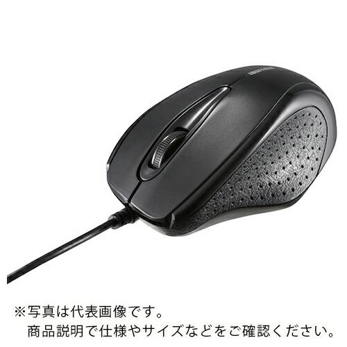 BAFFALO 有線IR LEDマウス 3ボタンタイプ 簡易パッケージモデル ブラック ( BSMR...