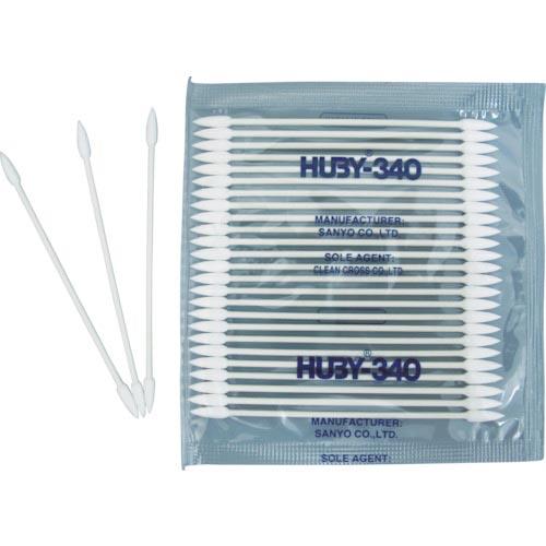 HUBY 3インチ 工業用綿棒(先端コーン型/シャープポイントスリム) (50000本入) ( BB...