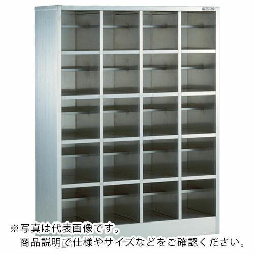 TRUSCO SUS304シューズロッカー 中棚付 4列4段 ( SSB-16-44T ) トラスコ...