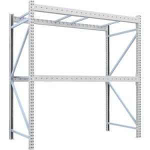 TRUSCO 重量パレットラック1トン2300×1100×H2500 2段 単体 ( 1D-25B23-11-2 ) トラスコ中山(株)｜orangetool