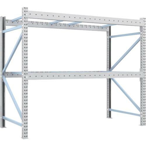 TRUSCO 重量パレットラック2トン2300×1100×H2000 2段 単体 ( 2D-20B2...