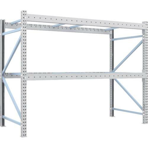 TRUSCO 重量パレットラック2トン2500×1100×H2000 2段 単体 ( 2D-20B2...
