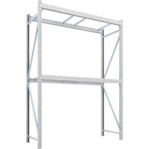 TRUSCO パレットラック2トン用2500X900XH3500 2段 単体 ( 2D-35L25-09-2 ) トラスコ中山(株)｜orangetool