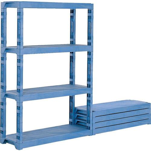 サンコー プラスチック棚-L 805953 青 ( 805953-BL )
