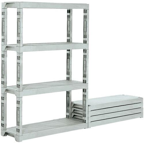 サンコー プラスチック棚-L 805953 グレー ( 805953-GL )