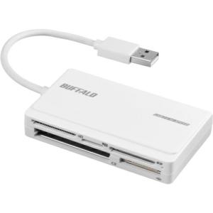 BAFFALO USB2.0 マルチカードリーダー UHS-I対応 ケーブル収納モデル ホワイト ( BSCR500U2WH ) (株)バッファロー｜orangetool