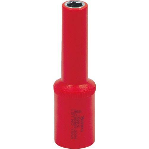 Tech-EV 絶縁ソケット 3/8 ディープ 6角 対辺寸法8mm ( OLC652008SA )...