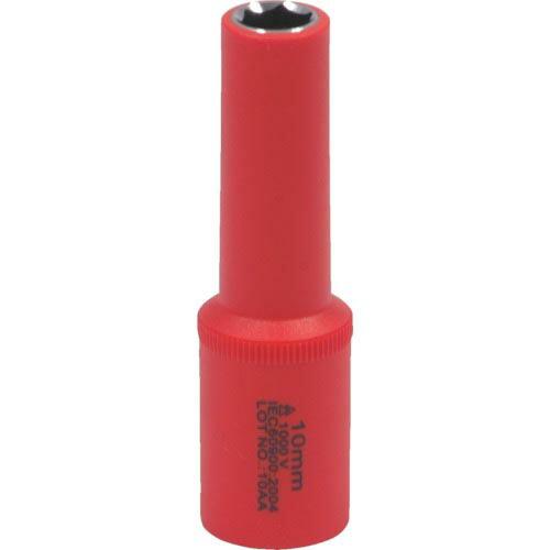 Tech-EV 絶縁ソケット 3/8 ディープ 6角 対辺寸法10mm ( OLC652010SA ...