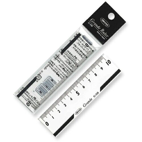 共栄プラスチック グランデ直線定規 10cm ( G-310 ) 共栄プラスチック(株)
