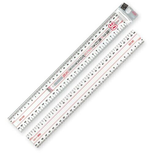 共栄プラスチック メタクリル両切直線定規 30cm ( A-2530 ) 共栄プラスチック(株)