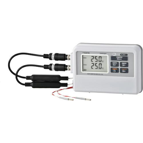 佐藤 2ch温度ロガー(Ptセンサタイプ)指示計のみ(8850-00) ( SK-L753 ) (株...
