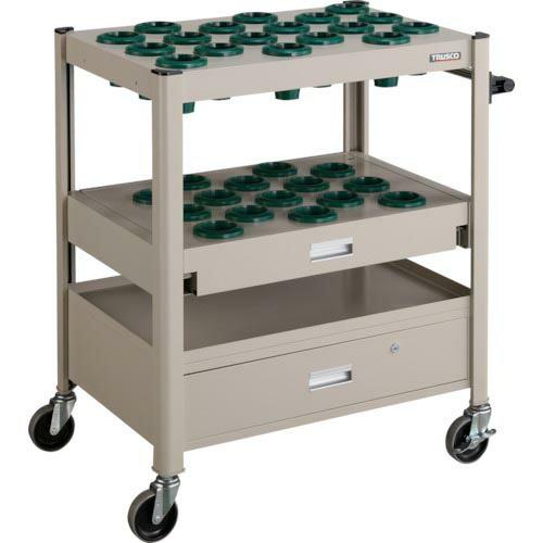 TRUSCO TCW型ツーリングワゴン 50X33個スライド棚引出し付 ネオグレー ( TCW-T5...