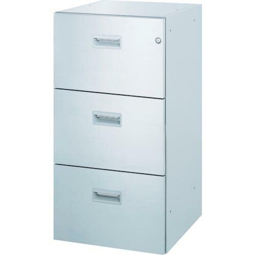 TRUSCO SUS304保管庫 3段引出型 450X500XH900 ( TSD3-4509 ) ...