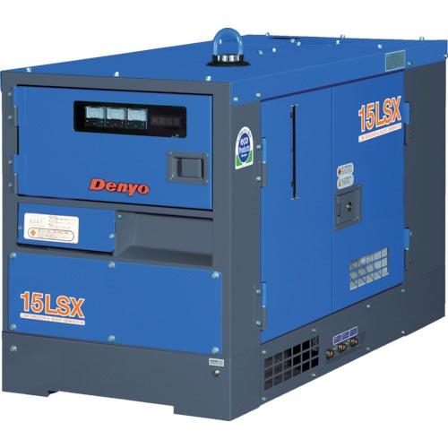 デンヨー 防音型ディーゼルエンジン発電機 13/15kVA(50/60Hz) ( TLG-15LSX...