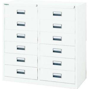 TRUSCO ( トラスコ中山 )　スタンダード書庫（Ｄ４００）キャビネット６段　８８０ＸＨ８８０　Ｗ ( WT2C6S )