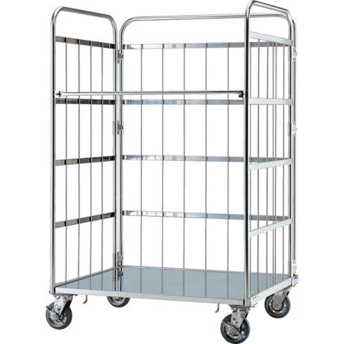 テックサス ロールボックスパレット 1100x800 SUSφ150ゴム車 ( MC-4D  (11...