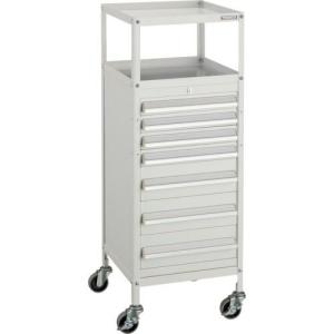 TRUSCO ミニキャビネットワゴン400X440X880LVR-661付 ホワイト ( MCW-661W ) トラスコ中山(株)｜orangetool