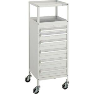 TRUSCO ミニキャビネットワゴン400X440X880LVR-662付 ホワイト ( MCW-662W ) トラスコ中山(株)｜orangetool